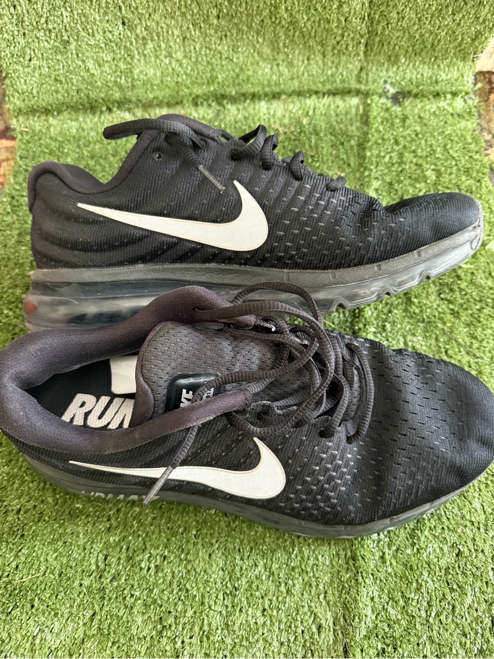 Nike Black Sneakers with White Swoosh
